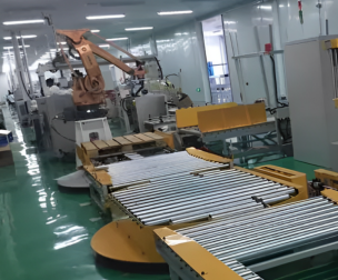 Fuwei intelligent robot realizes a new solution for automated loading and unloading of assembly line pallets