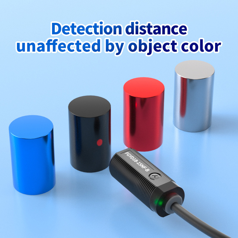 How Do FGYD18 Series Sensors Achieve Precise Distance Measurement While Ignoring Color Interference in Spring Machine Inspection?